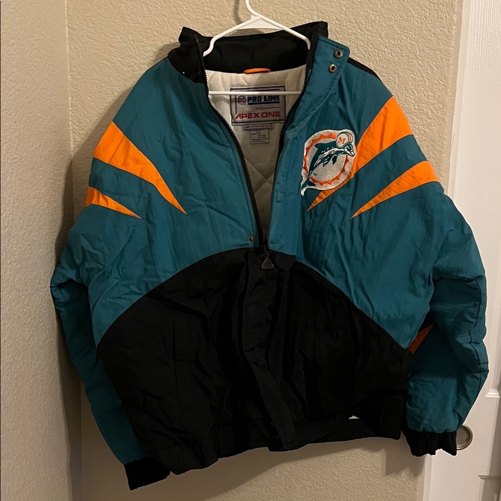 Apex One Men's Teal and Black Puffer Jacket